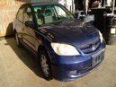 2005 HONDA CIVIC, NAVY BLUE, LX MODEL, 1.7L,AT.  A26221